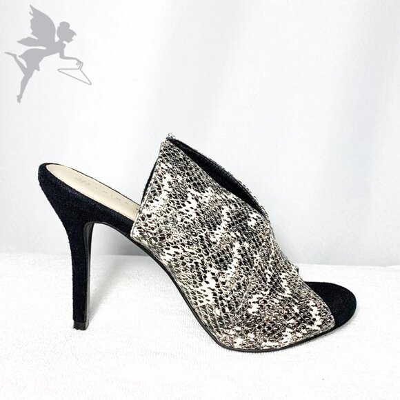 TRINA TURK Laguna snake print stiletto mules - Picture 2 of 8